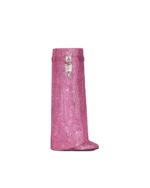 GIVENCHY Shark Lock boots satin covered with rhinestones