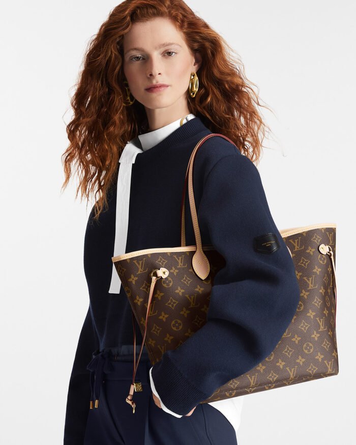 Louis Vuitton NEVERFULL Monogram canvas and cow leather3