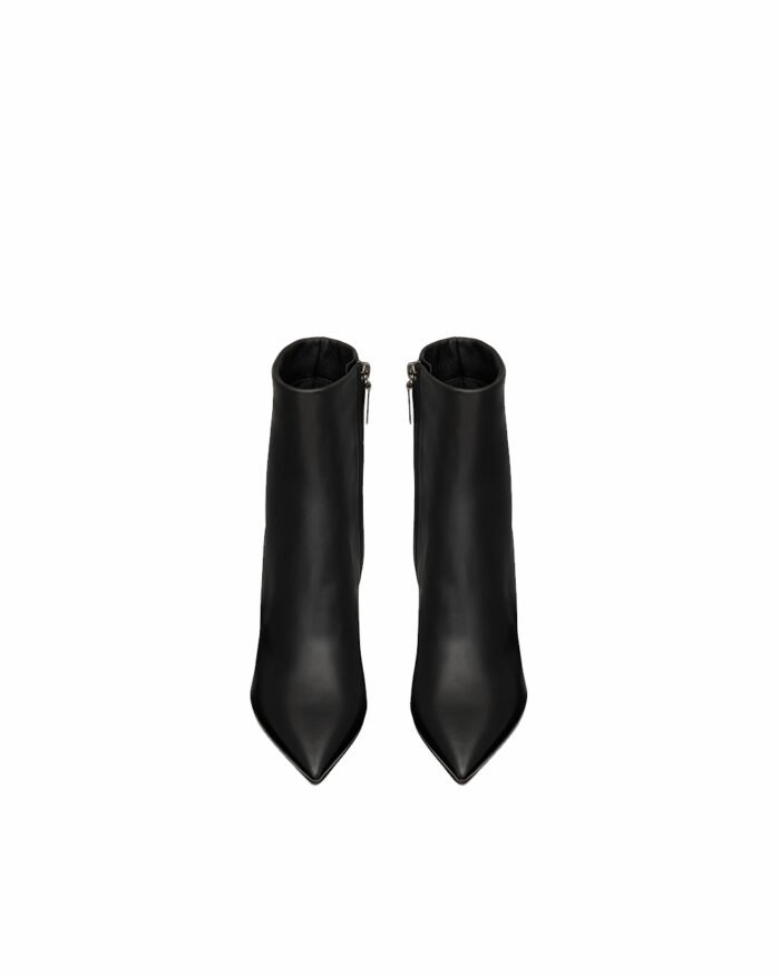 Saint Laurent Matt Black Metal Ankle Boots2