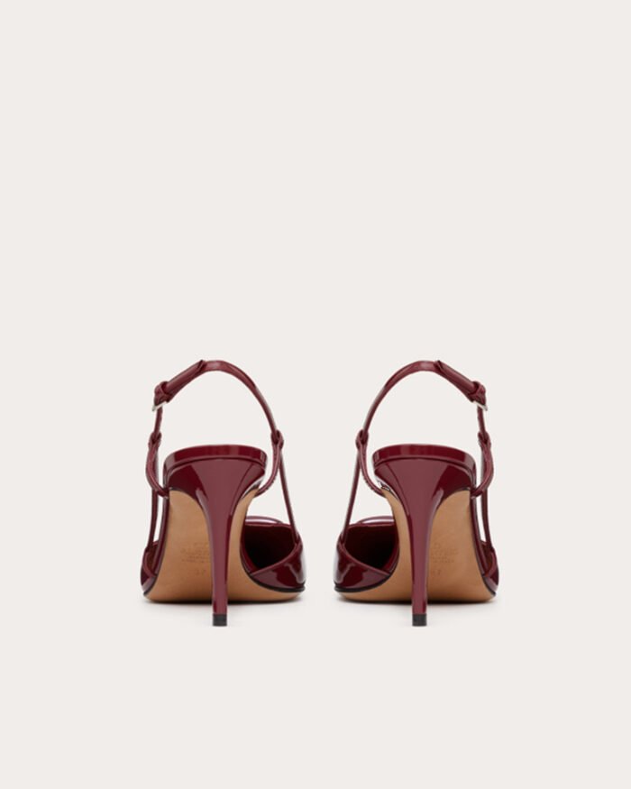 Valentino Garavani patent leather slingback pumps12