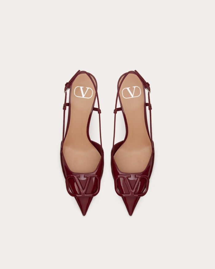 Valentino Garavani patent leather slingback pumps13