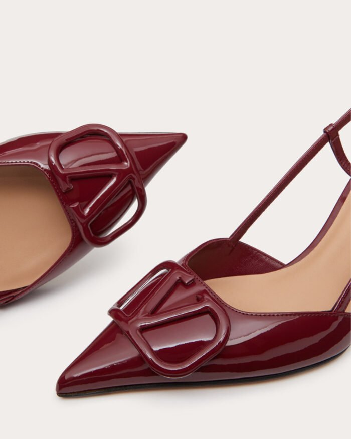 Valentino Garavani patent leather slingback pumps14