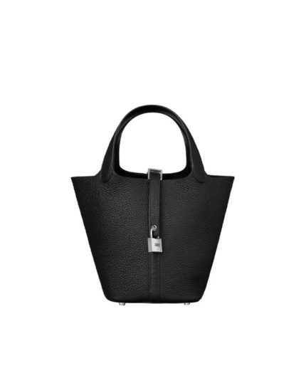 Timeless Hermès Black Picotin Lock 18 Bag