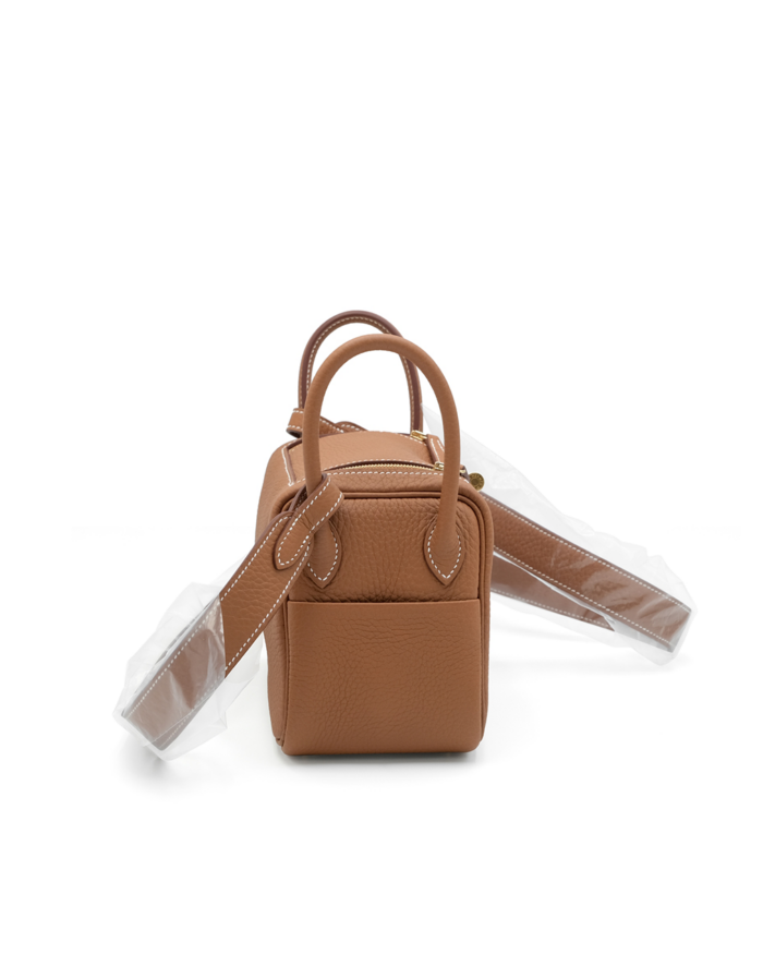 Hermes Etoupe Clemence Lindy 30 Gold Hardware2 2