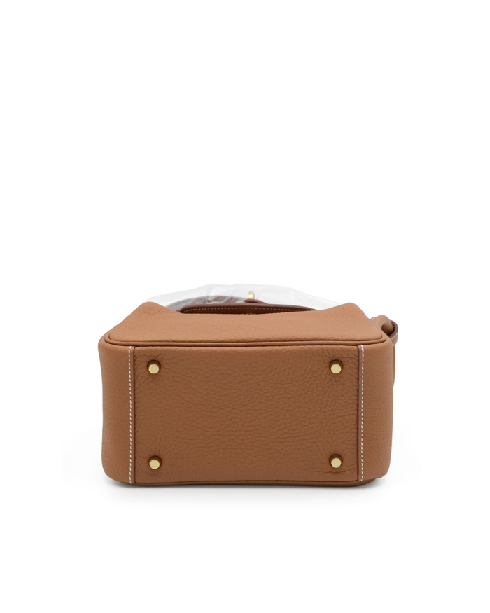 Hermes Etoupe Clemence Lindy 30 Gold Hardware4 1