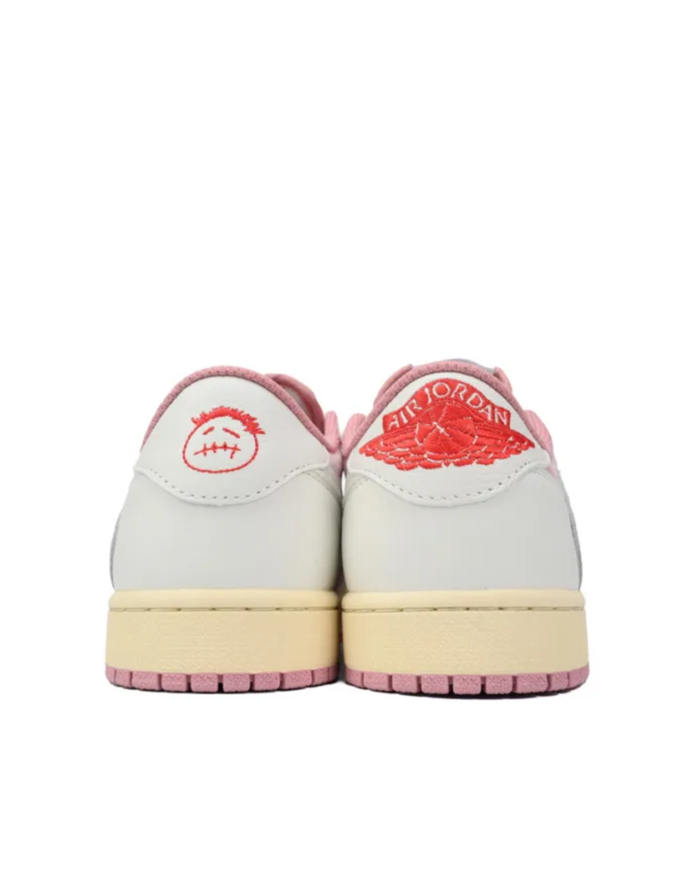 Air Jordan 1 Low Travis Scott White Pink3