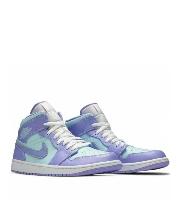 Air Jordan 1 Mid Purple Aqua1