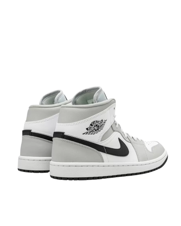 Air Jordan 1 Mid White Light Smoke Grey2