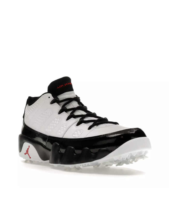Air Jordan 9 Golf Low White Black True Red2