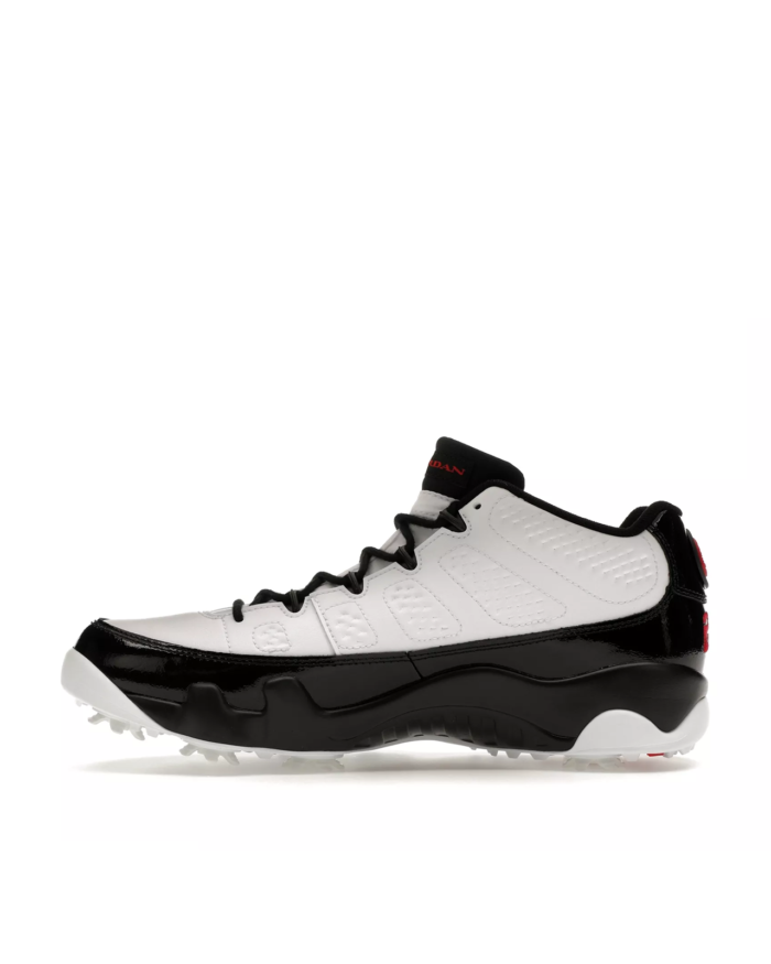 Air Jordan 9 Golf Low White Black True Red3