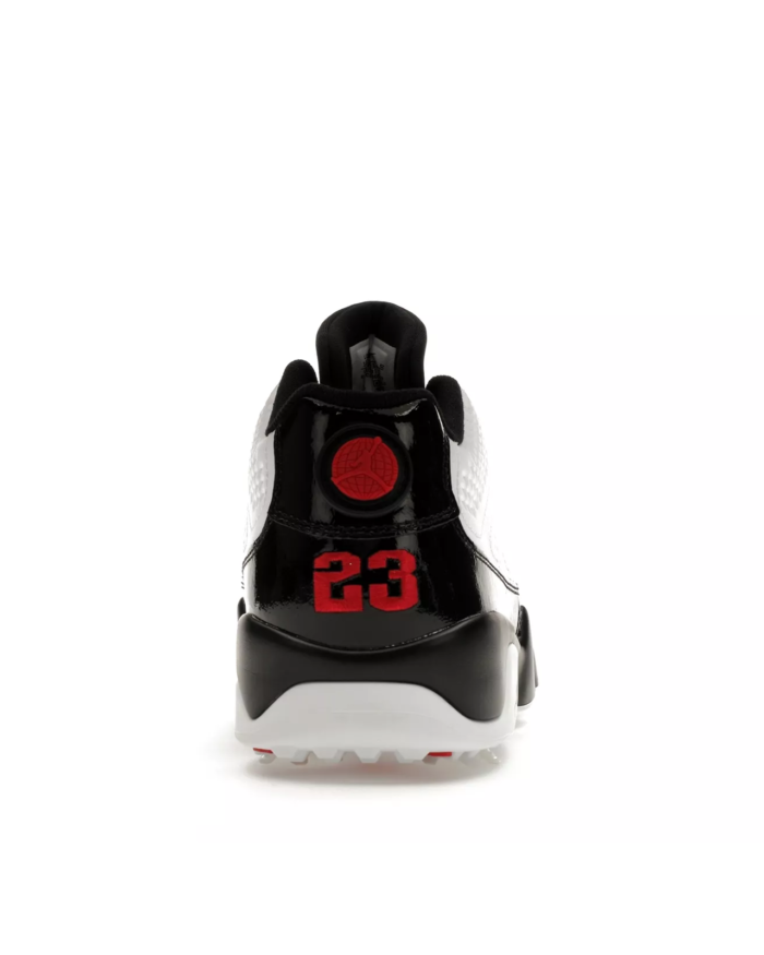 Air Jordan 9 Golf Low White Black True Red4